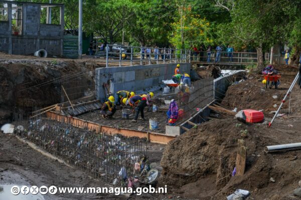 Avances del 30% en nuevo puente vehicular y obras de drenaje pluvial en Distrito VI