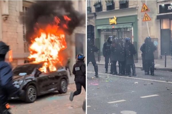 Las protestas en París se intensifican con enfrentamientos entre manifestantes y fuerzas del orden
