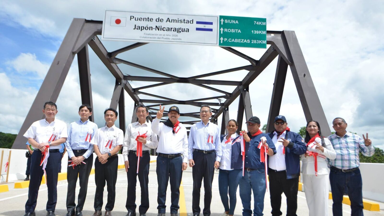 Fortalecen la conectividad del Caribe Norte con la entrega del Puente de Amistad Japón-Nicaragua