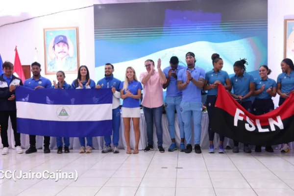 Abanderan a cuatro delegaciones deportivas que representaran a Nicaragua en el exterior